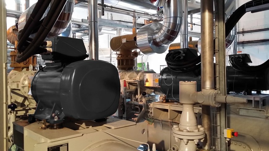 Dyneo + di Nidec Leroy-Somer riduce significativamente il consumo di energia del processo di refrigerazione industriale